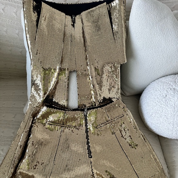 Alex Perry Henderson Sequined Crepe Shorts Sets Size Small - Picture 11 of 15